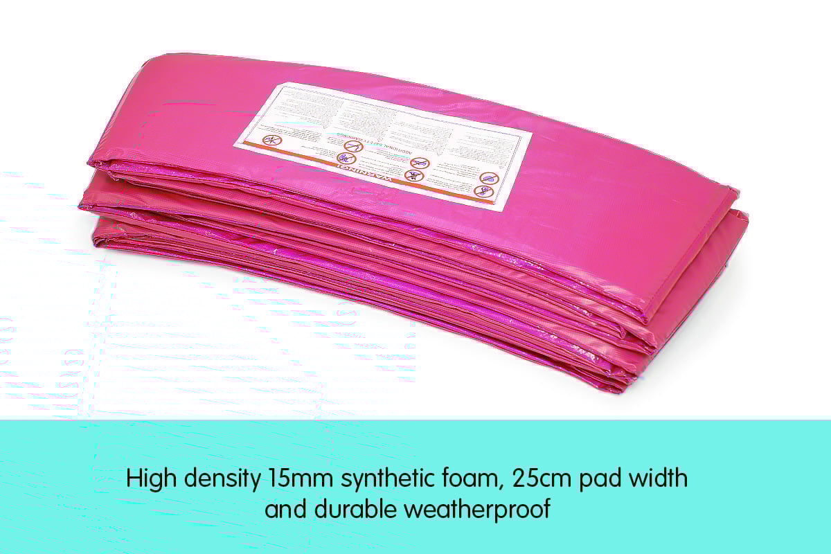 Powertrain Replacement Trampoline Spring Safety Pad - 8ft Pink
