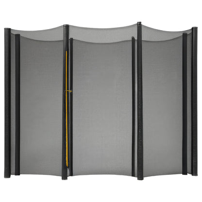 Kahuna 14ft Trampoline Replacement Safety Pad and Net Round 8 Poles Green