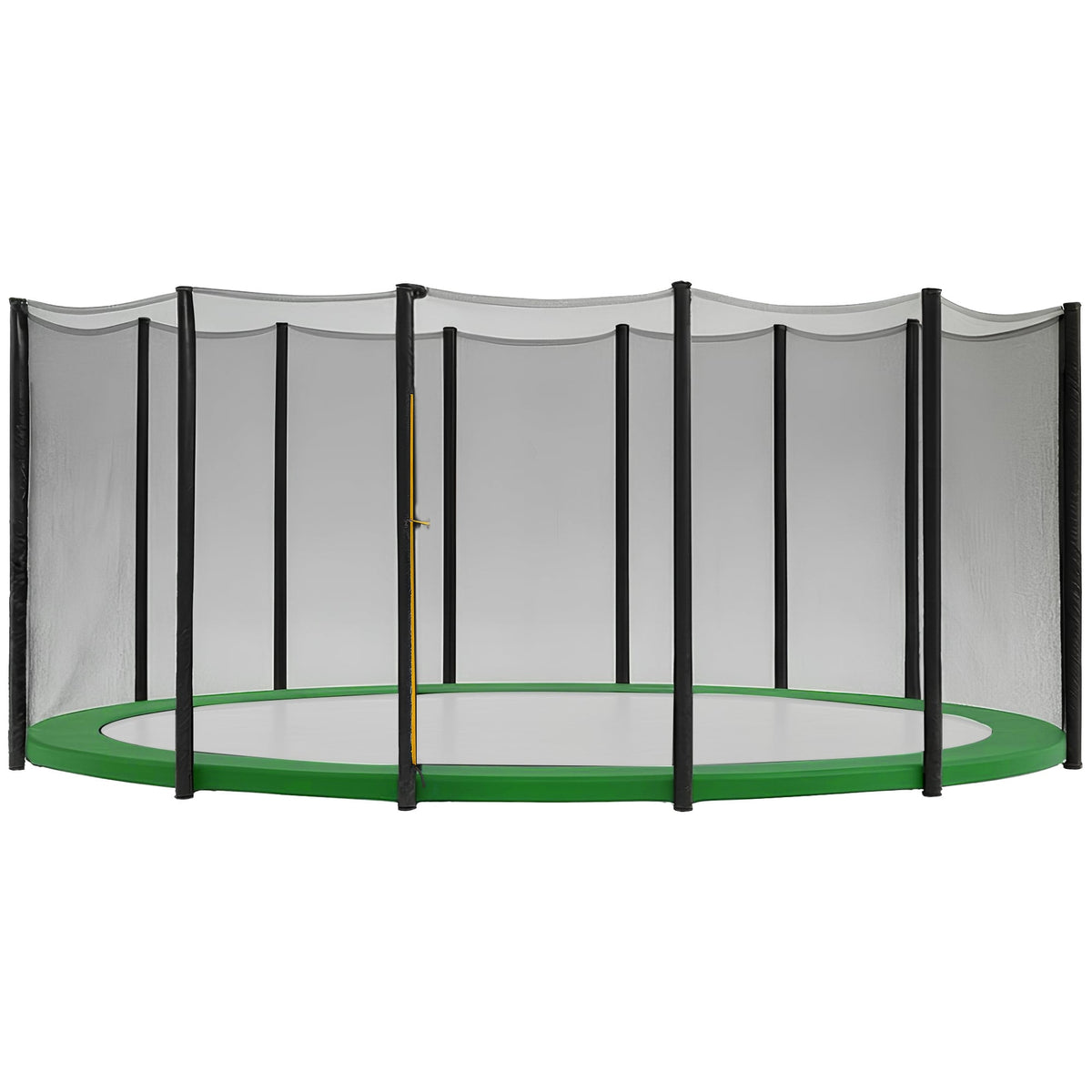 Kahuna 12ft Trampoline Replacement Safety Pad and Net Round 12 Poles Green