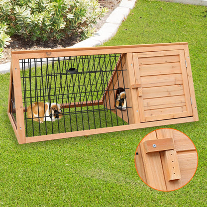 Furtastic Triangle Wooden Rabbit Hutch