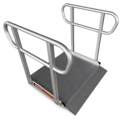 Kartrite 3ft Aluminium Wheelchair Ramp w/ Handrails 380kg Capacity 93.5cm Width