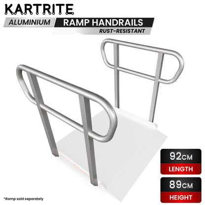 Kartrite Aluminium Safety Handrails for Kartrite 3ft Wheelchair Ramp