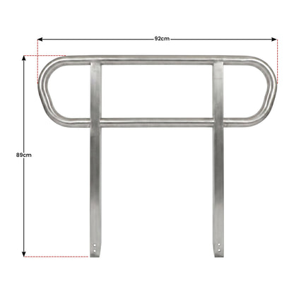 Kartrite Aluminium Safety Handrails for Kartrite 3ft Wheelchair Ramp
