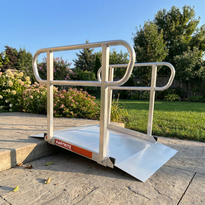 Kartrite Aluminium Safety Handrails for Kartrite 3ft Wheelchair Ramp