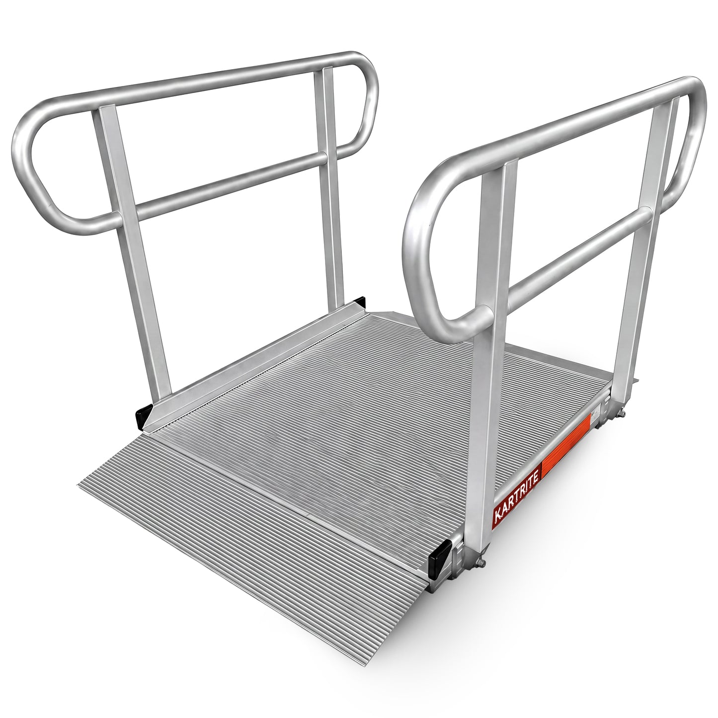 Kartrite 4ft Aluminium Wheelchair Ramp w/ Handrails 380kg Capacity 93.5cm Width
