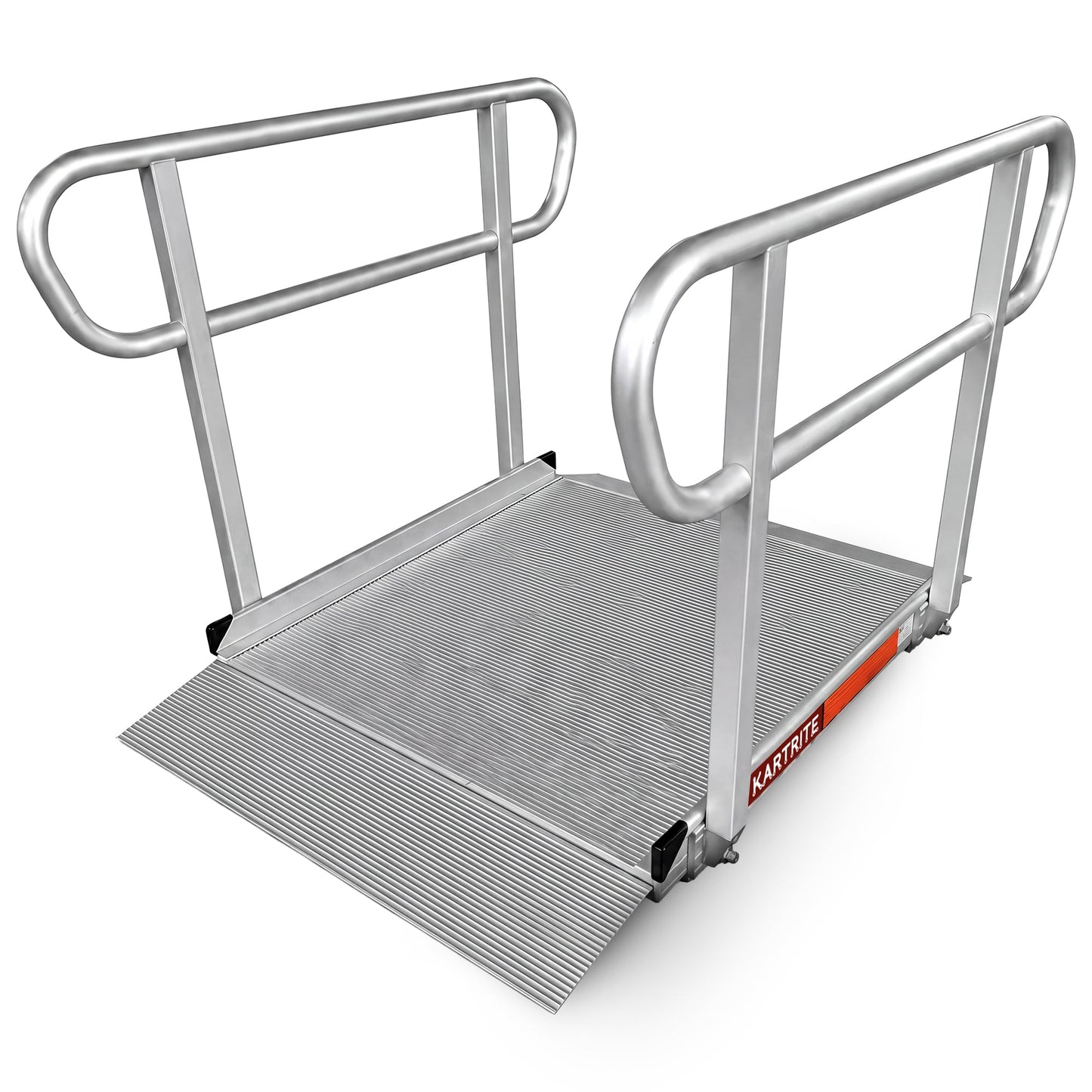 Kartrite 4ft Aluminium Wheelchair Ramp w/ Handrails 380kg Capacity 93.5cm Width