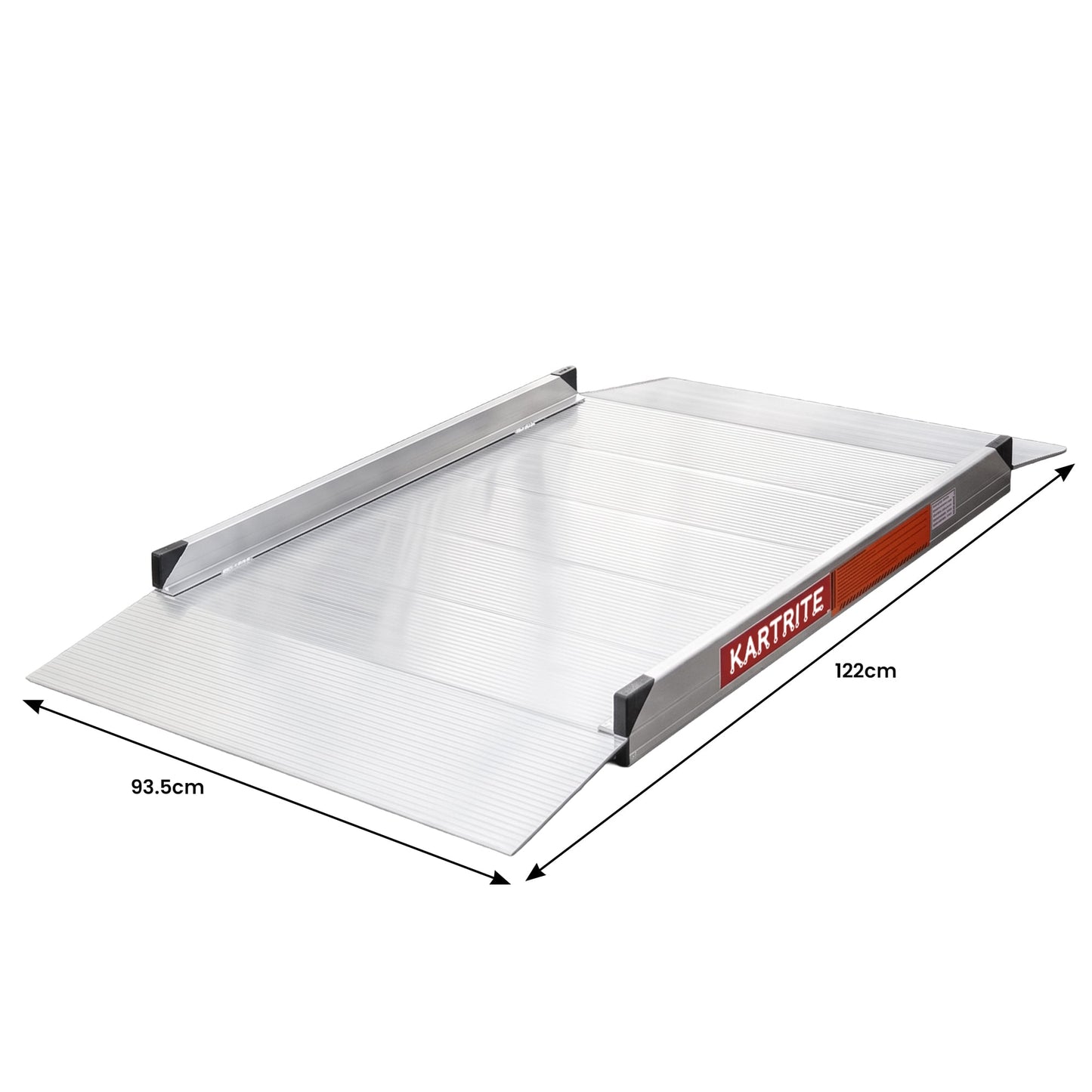 Kartrite 4ft Aluminium Wheelchair Ramp 380kg Capacity 93.5cm Width