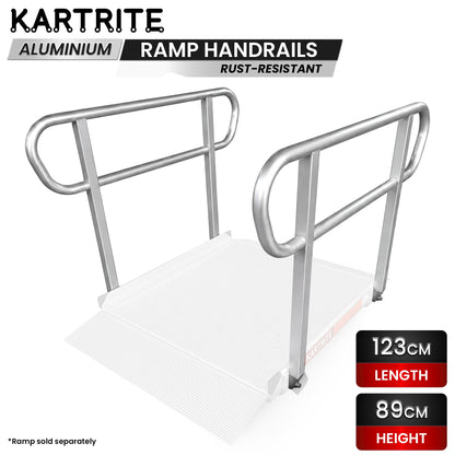 Kartrite Aluminium Safety Handrails for Kartrite 4ft Wheelchair Ramp