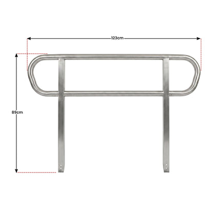 Kartrite Aluminium Safety Handrails for Kartrite 4ft Wheelchair Ramp