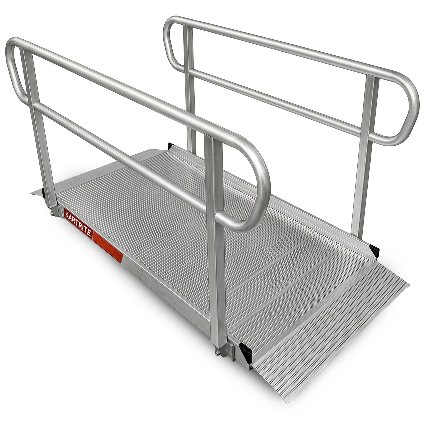 Kartrite 5ft Aluminium Wheelchair Ramp w/ Handrails 380kg Capacity 93.5cm Width