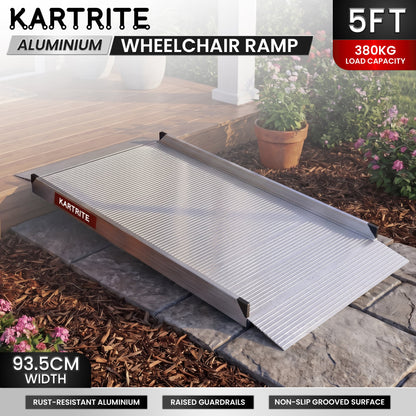 Kartrite 5ft Aluminium Wheelchair Ramp 380kg Capacity 93.5cm Width