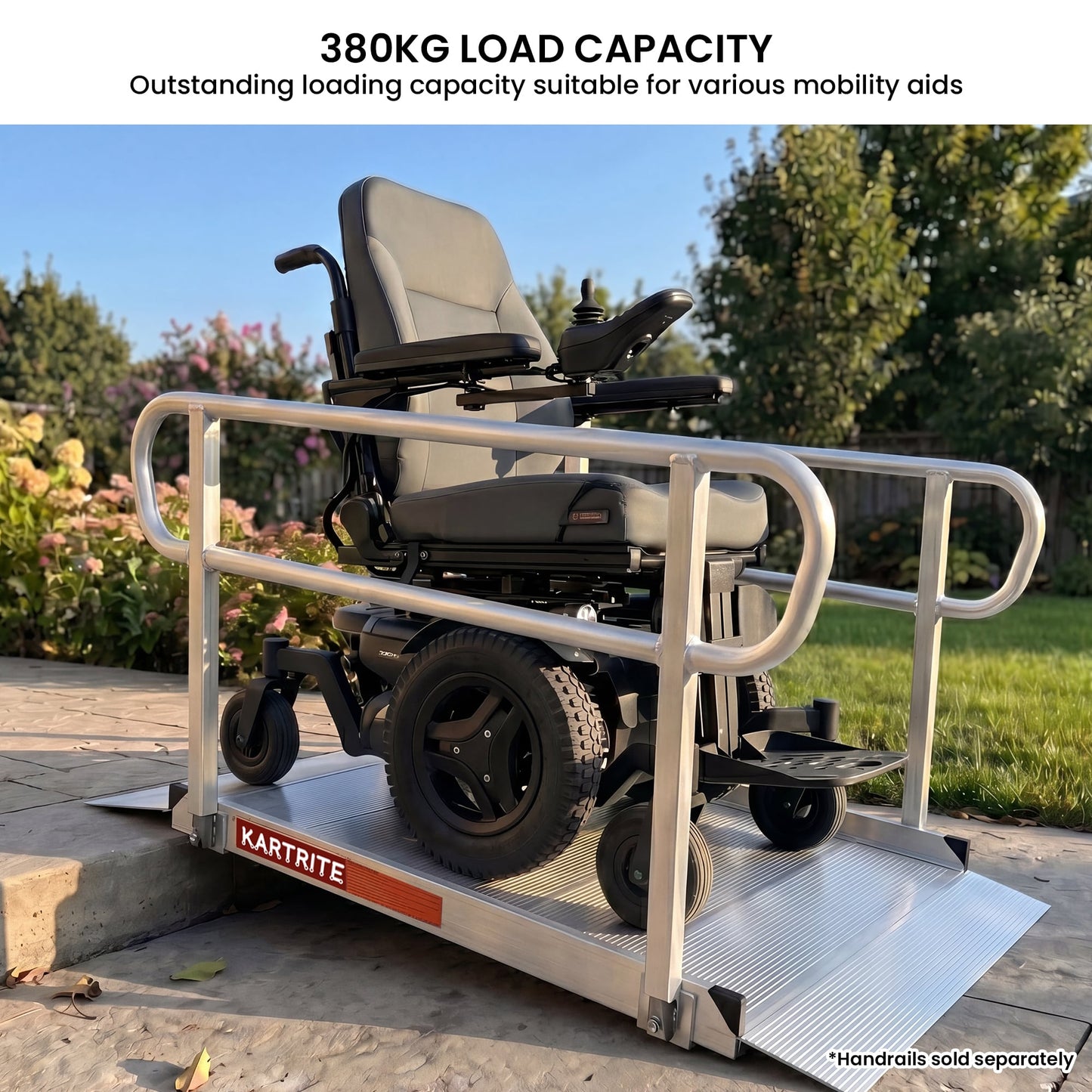 Kartrite 5ft Aluminium Wheelchair Ramp 380kg Capacity 93.5cm Width