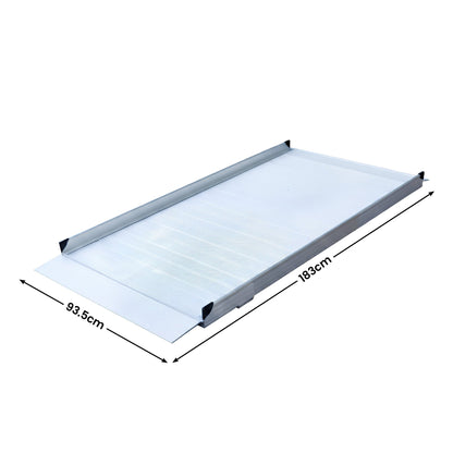 Kartrite 6ft Aluminium Wheelchair Ramp Non Slip Surface 386kg Capacity