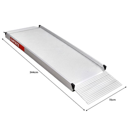Kartrite 8ft Aluminium Wheelchair Ramp 380kg Capacity 72cm Width
