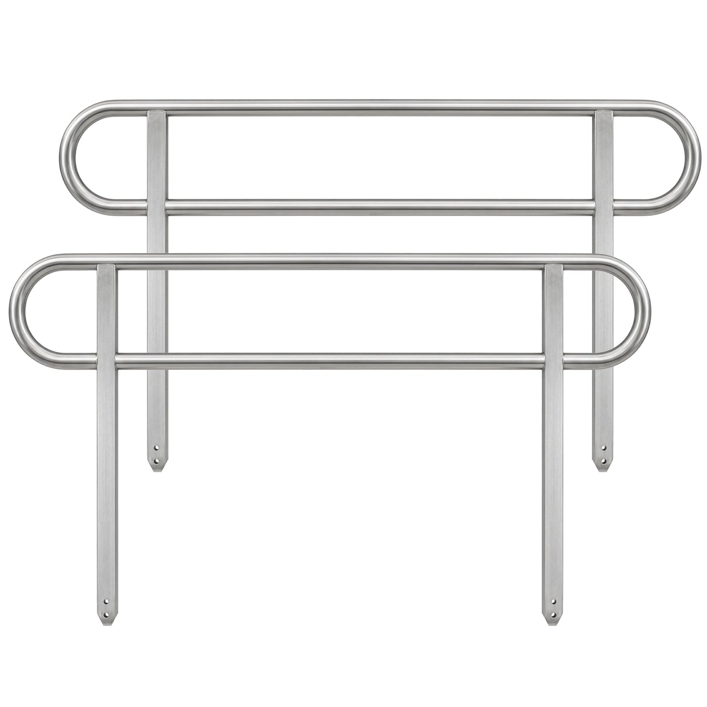 Kartrite 8ft Aluminium Wheelchair Ramp w/ Handrails 380kg Capacity 93.5cm Width