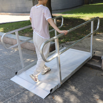 Kartrite Aluminium Safety Handrails for Kartrite 6ft Wheelchair Ramp