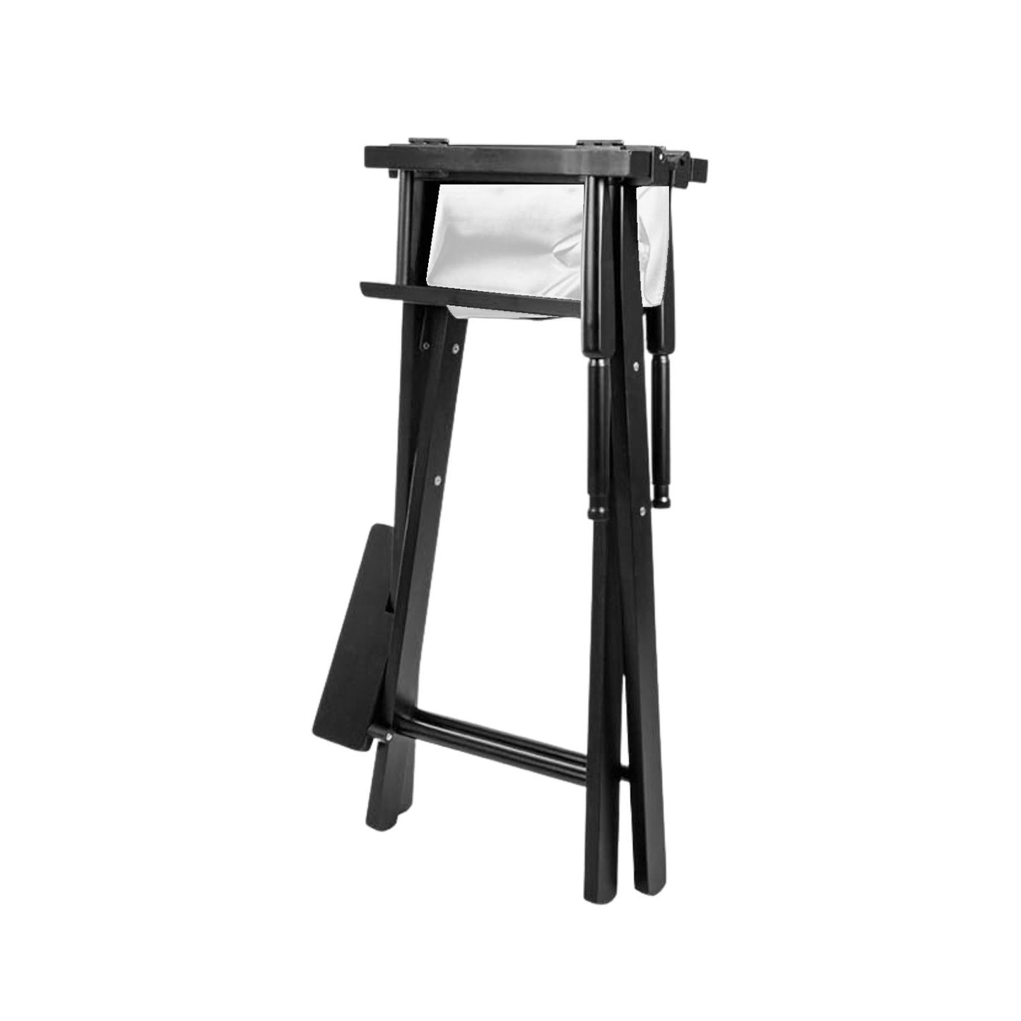 Sarantino Tall Directors Chair Bar Stool Seat - White