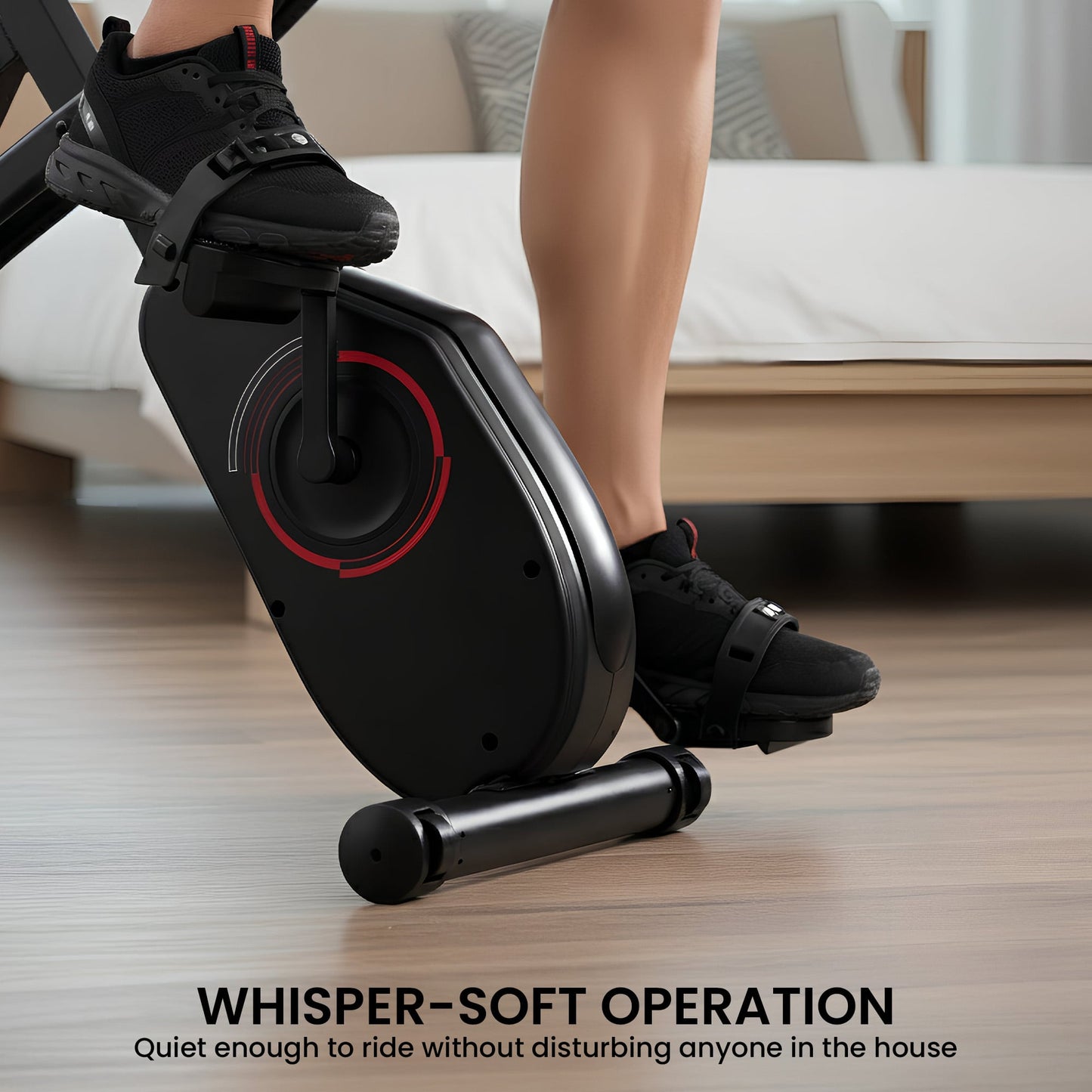 Powertrain 135E 4-in-1 Foldable X-Bike with LCD Display and Resistance Bands