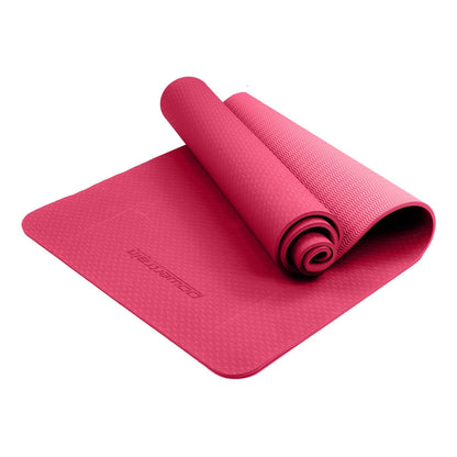 Powertrain TPE Yoga Pilates Exercise Mat 6mm - Rose Pink