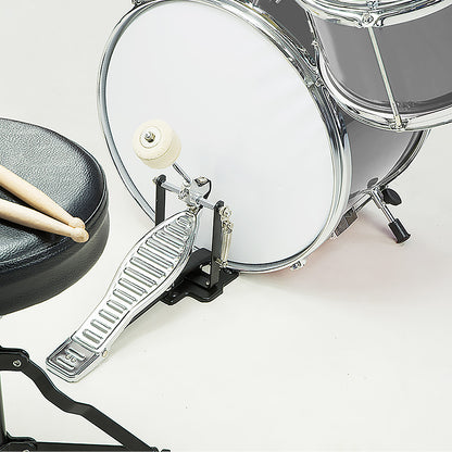 Childrens 4pc Drum Kit - Silver