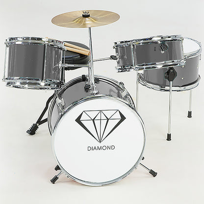 Childrens 4pc Drum Kit - Silver