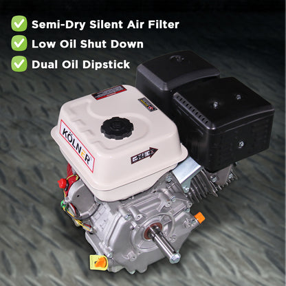 7HP Horizontal Key Shaft Q Type Petrol ENGINE - Recoil Start
