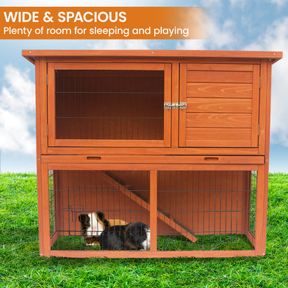 Little Buddies 2-Storey Wooden Pet Rabbit Hutch