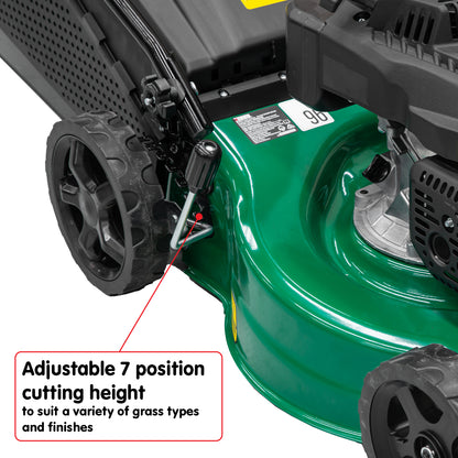 Xceed 161cc 4 Stroke 18” Petrol Lawn Mower 55L Catcher Refurbished