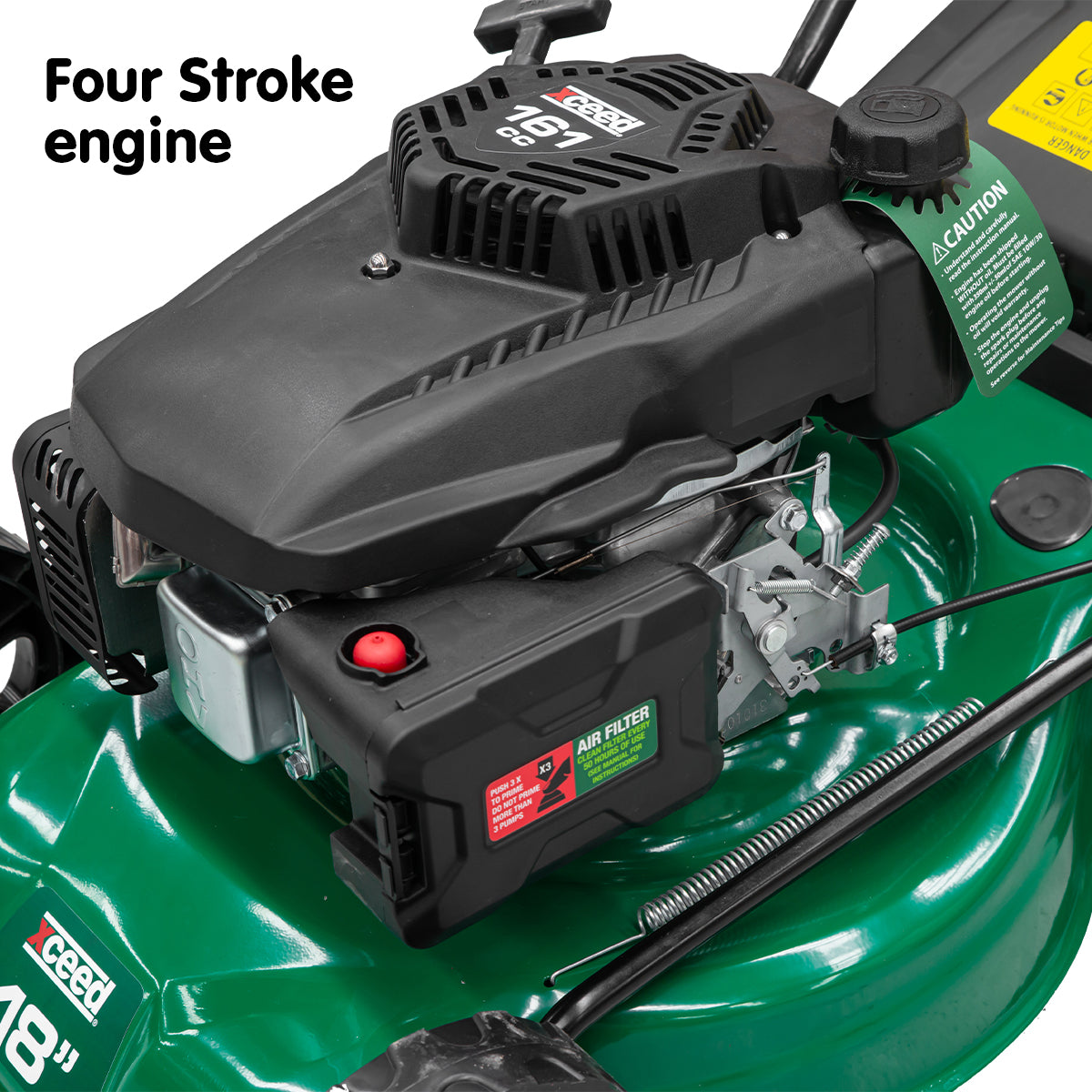 Xceed 161cc 4 Stroke 18” Petrol Lawn Mower 55L Catcher Refurbished