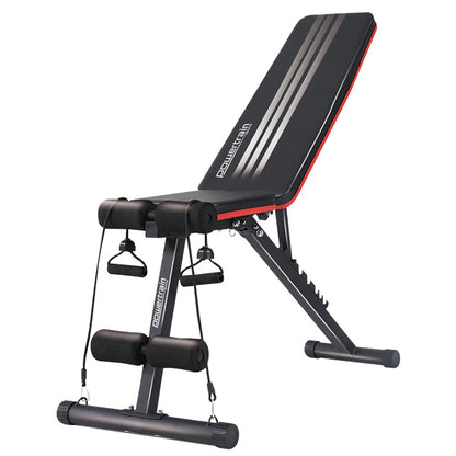 Powertrain Adjustable Incline Decline Exercise Bench Resistance Bands