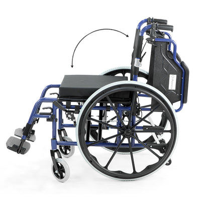 Orthonica Wheelchair Manual Mobility Aid-  Lincoln Blue