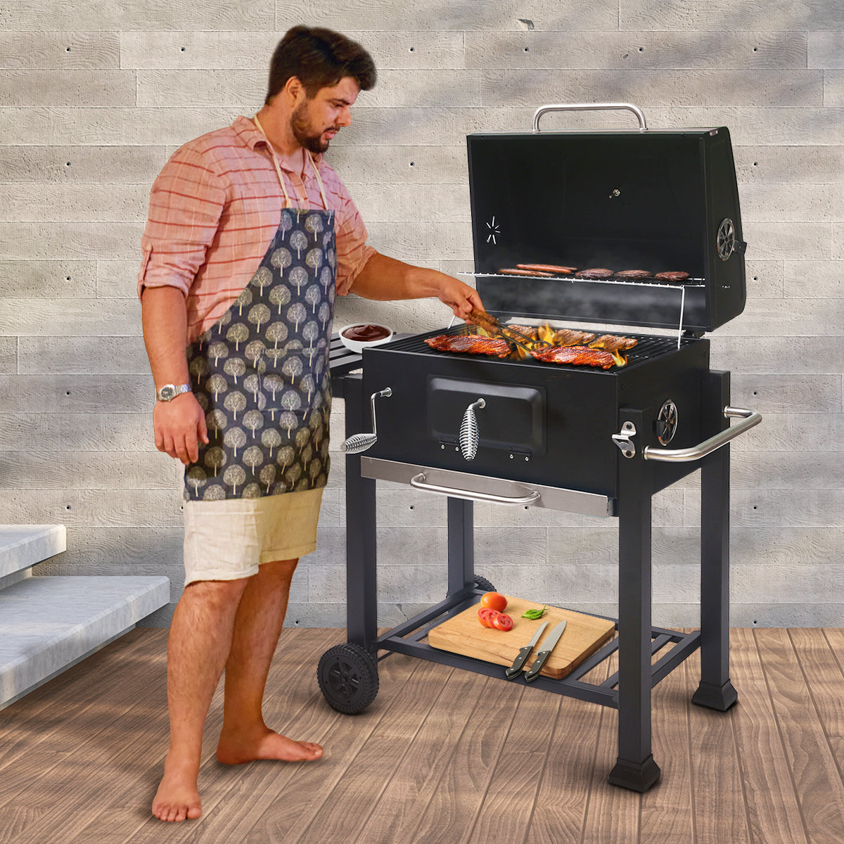 Wallaroo Square Outdoor Barbecue Grill BBQ