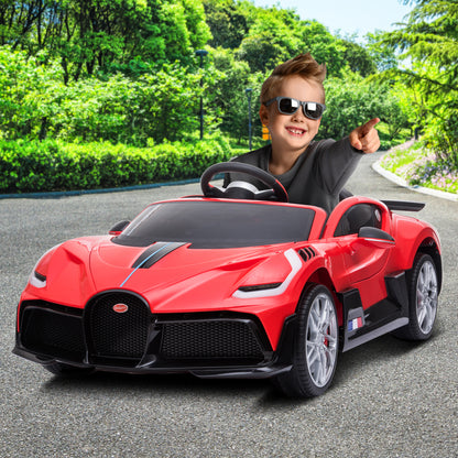 Licensed Bugatti Divo Electric Kids Ride-on Car  - Red