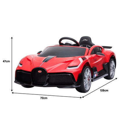 Licensed Bugatti Divo Electric Kids Ride-on Car  - Red