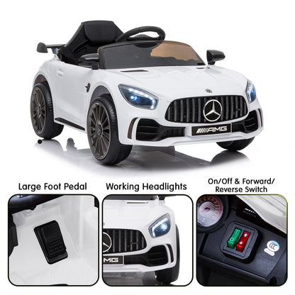 Mercedes Benz Licensed Kids Electric Ride On Car Remote Control White