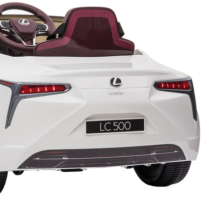 Licensed Lexus LC 500 Kids Electric Ride On Car - White