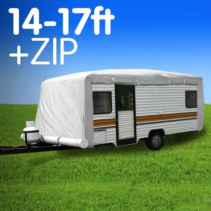 Caravan Cover with zip 14-17 ft