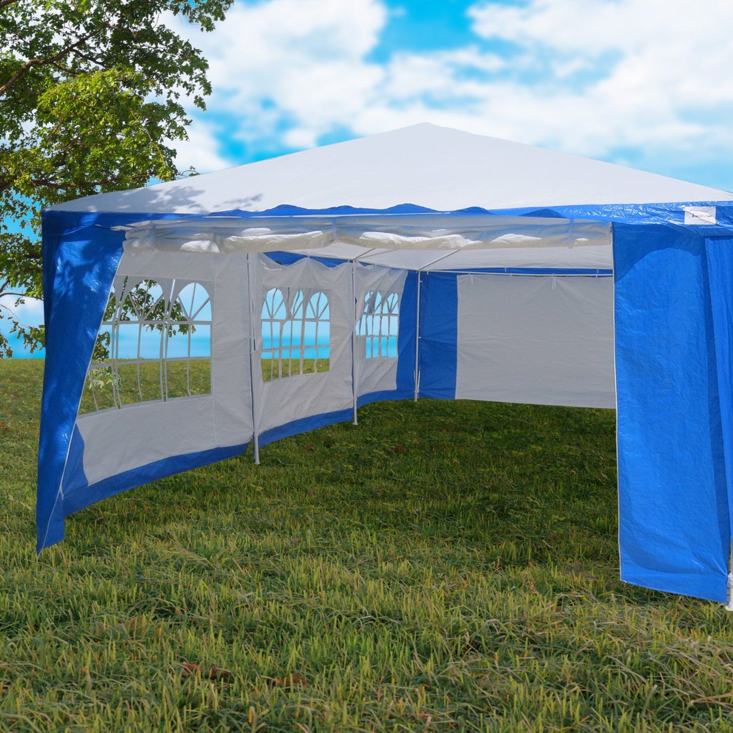 4x8 Outdoor Event Wedding Marquee Tent Blue