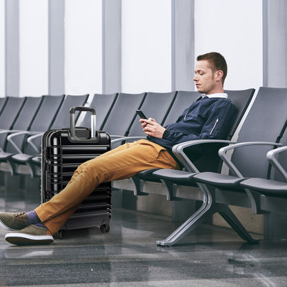 Olympus Noctis Suitcase 20in Hard Shell ABS+PC - Stygian Black