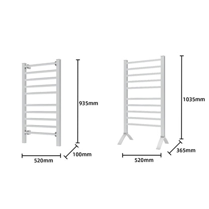 Pronti Heated Towel Rack Electric Towel Rails 160Watt with Timer