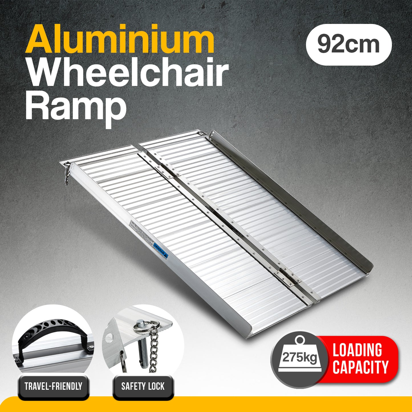 Aluminium Foldable Wheelchair Ramp R01 - 3ft