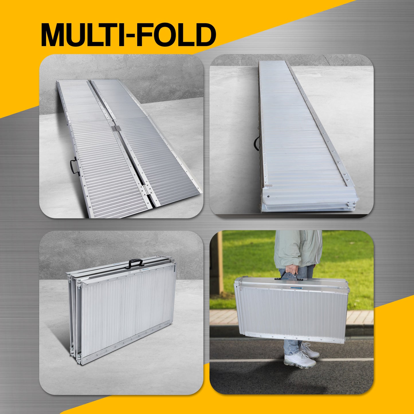Aluminium Portable Wheelchair Ramp R02 - 6ft