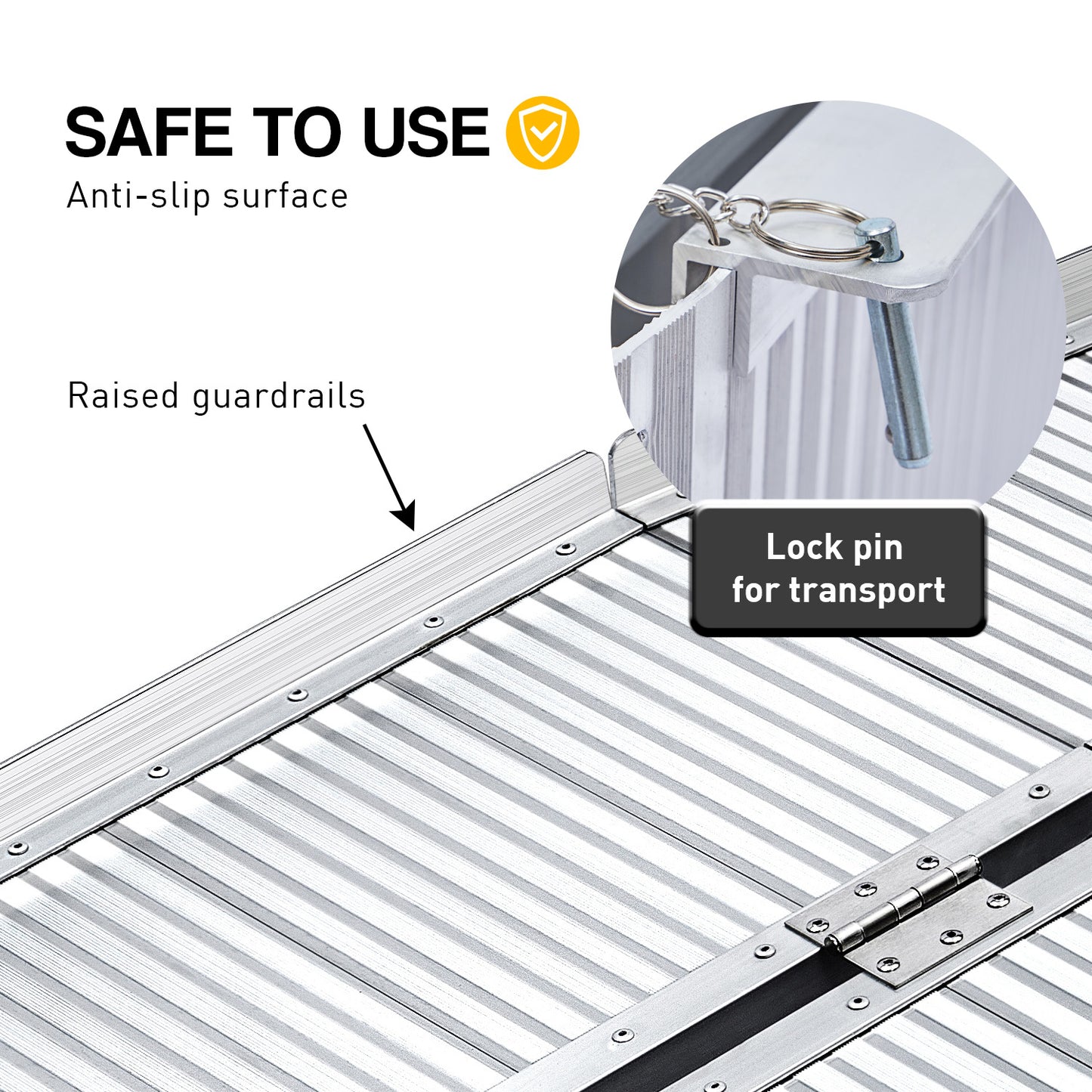 Aluminium Portable Wheelchair Ramp R02 - 6ft