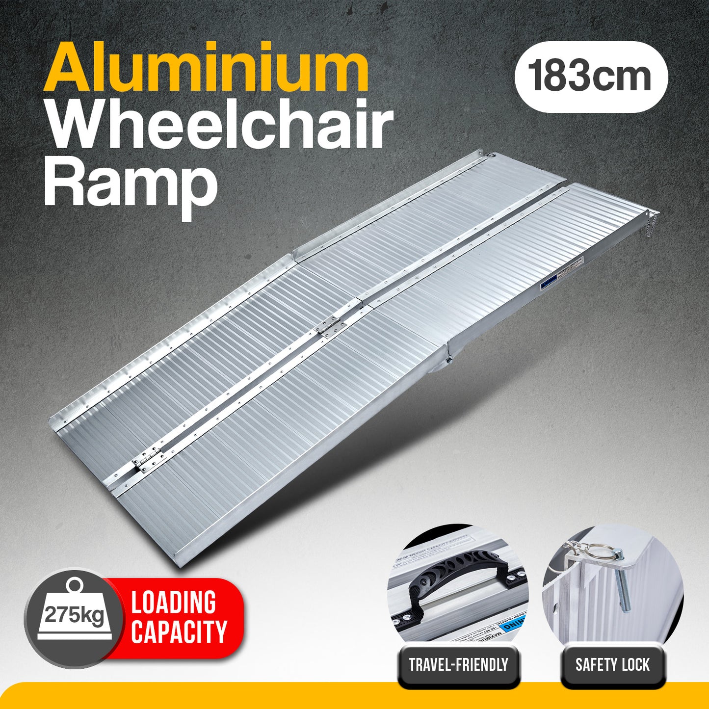 Aluminium Portable Wheelchair Ramp R02 - 6ft