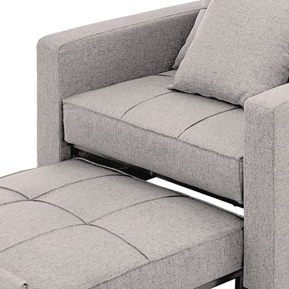 Suri 3-in-1 Convertible Sofa Chair Bed by Sarantino - Khaki