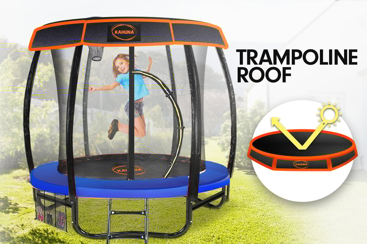 Trampoline 8 ft Kahuna Round Outdoor - Blue